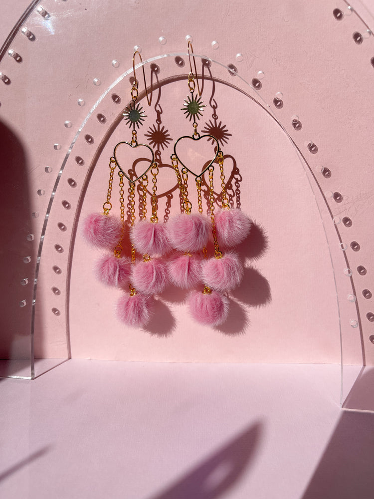 Pretty in Pink Rich Girl Poms