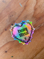 Heavy Metal Holographic Sticker