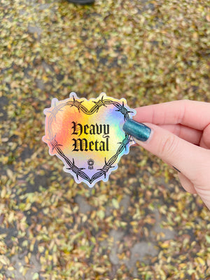 Heavy Metal Holographic Sticker