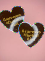 Espresso Martini Glitter Sticker