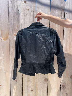 
                
                    Load image into Gallery viewer, Adler Suede and Leather Cropped Leather Jacket
                
            