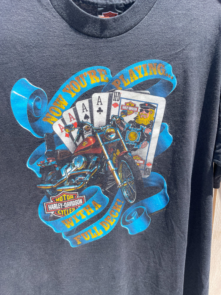Poker Player Harley Davidson T Shirt