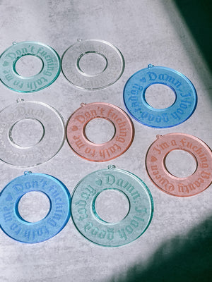 Don't Fucking Talk to Me Affirmation Hoops