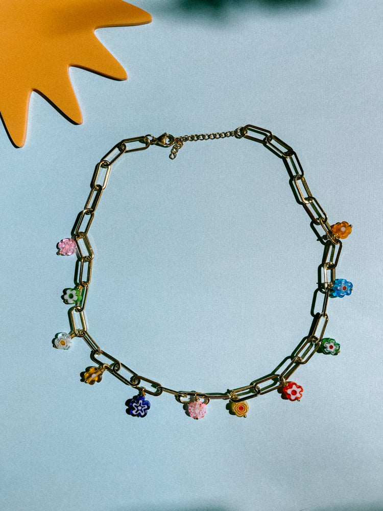 Lucky Dip Flower Necklace