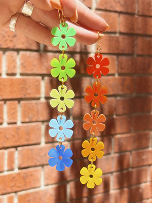70's Gloss Groovy Flowers - Rainbow