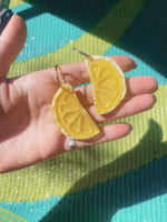 Lemon Wedge Hoops