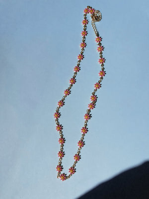 Flower Gardens Enamel Necklace