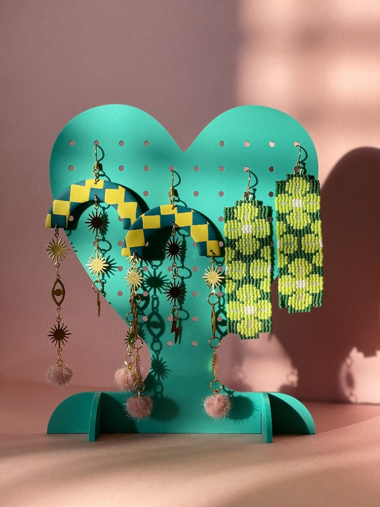 
                
                    Load image into Gallery viewer, Pastel Big Love Earring Display
                
            